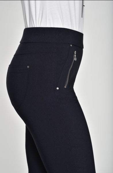 Robell stretch trousers with zip detail 27" leg 52490
