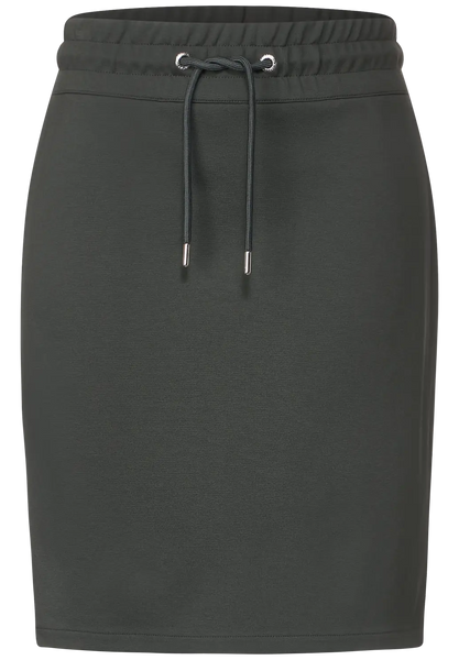 Cecil short jersey skirt navy or khaki 361258
