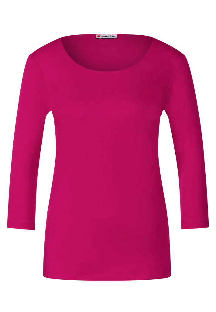 Street One 3/4 sleeve double layer t shirt 317659 Pink – DBiggins