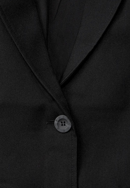Street One black twill blazer 211839
