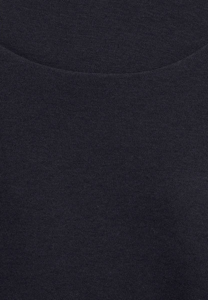 Navy Basic 3/4 sleeve Top by Street One Pania 317588
