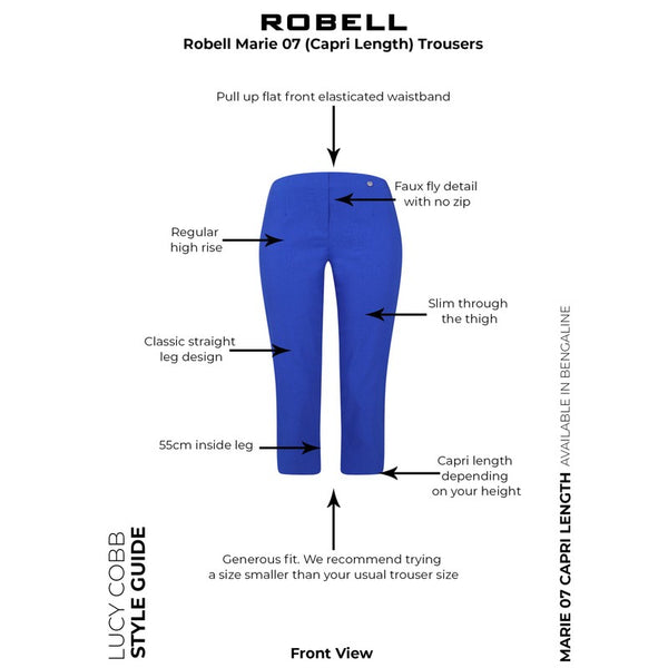 Robell Marie 07 Capri Stretch trousers All Colours 51576 5499