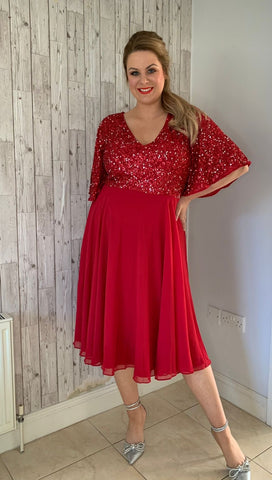 Chiffon Sparkle Dress by Amber