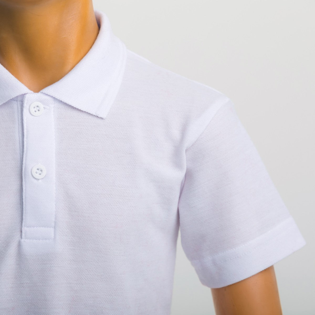 Hunter Plain White Polo Shirt