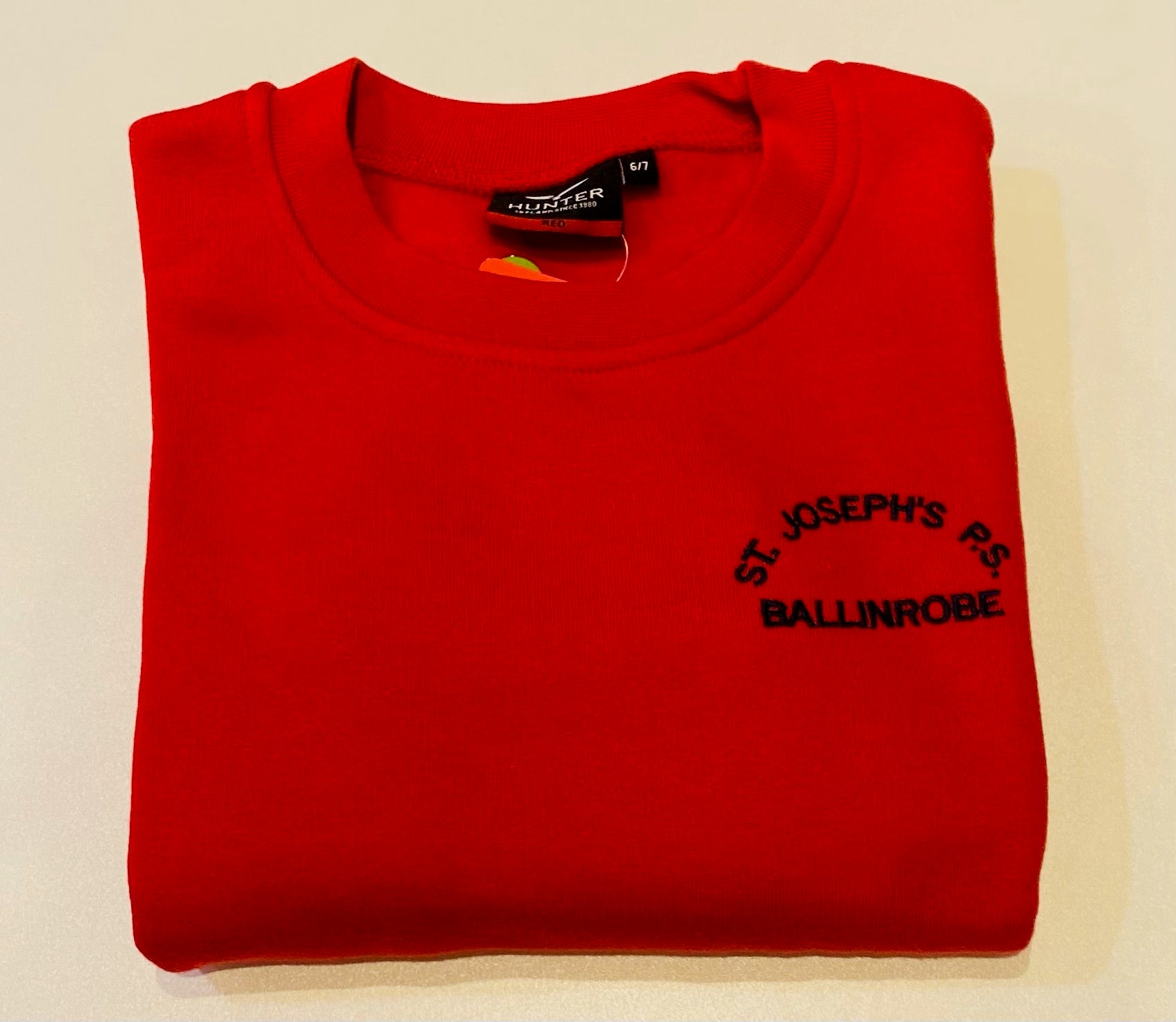 St Josephs Primary School Ballinrobe  Red Sweatshirt
